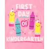 The Children’s Place Girls’ Unicorns,Butterfly Short Sleeve Graphic T-Shirts,3 Pack(Unicorns /First Day Kindergarten)