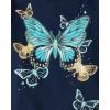 The Children’s Place Girls’ Unicorns,Sports,Butterflies Long Sleeve Graphic T-Shirts,2 Pack(Butterflies/Ballet Slippers)