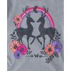 The Children’s Place Girls’ Unicorns,Sports,Butterflies Long Sleeve Graphic T-Shirts,2 Pack(Deer/Unicorn Face)