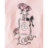 The Children’s Place Girls’ Unicorns,Sports,Butterflies Long Sleeve Graphic T-Shirts,2 Pack(Love/Rose)