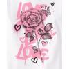The Children’s Place Girls’ Unicorns,Sports,Butterflies Long Sleeve Graphic T-Shirts,2 Pack(Love/Rose)