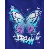The Children’s Place Girls’ Unicorns,Sports,Butterflies Long Sleeve Graphic T-Shirts,2 Pack(Milkshake/Dream)