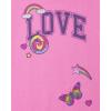 The Children’s Place Girls’ Unicorns,Sports,Butterflies Long Sleeve Graphic T-Shirts,2 Pack(Unicorn/Love)