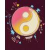 The Children’s Place Girls’ Unicorns,Sports,Butterflies Long Sleeve Graphic T-Shirts,2 Pack(Yin Yang/Peace Sign)