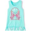 The Children’s Place Girls’ Graphic Fringe Tank Tops(Seagrove Butterfly)