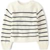 The Children’s Place Girls’ Long Sleeve Crew Neck Pullover Sweater(Bunnys Tail Stripe)