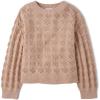 The Children’s Place Girls’ Long Sleeve Crew Neck Pullover Sweater(Warm Blush)