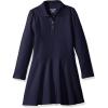 The Children’s Place Girls’ Pique Polo Dress(Dark Blue)