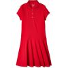 The Children’s Place Girls’ Pique Polo Dress(Red)