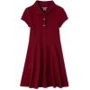 The Children’s Place Girls’ Pique Polo Dress(Rubine)