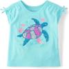 The Children’s Place Girls’ Short Sleeve Flip Sequin Tops(Turtle)