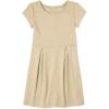 The Children’s Place Girls’ Short Sleeve Ponte Dress(Sandy)