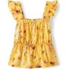 The Children’s Place Girls’ Sleeveless Knit Tops(Banana Pudding Floral)