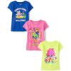 The Children’s Place Girls’ Sports,Trends,Icons Short Sleeve Graphic T-Shirts,3 Pack(Hello Pool/Chillin/Cat Cupcake)