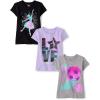 The Children’s Place Girls’ Sports,Trends,Icons Short Sleeve Graphic T-Shirts,3 Pack(Love Gymnastics/Sports/Ballerina)
