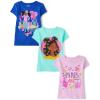 The Children’s Place Girls’ Sports,Trends,Icons Short Sleeve Graphic T-Shirts,3 Pack(Paris/Nyc/Flower Girl)
