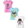 The Children’s Place Girls’ Sports,Trends,Icons Short Sleeve Graphic T-Shirts,3 Pack(Smart Girls/Positive Words/Girl Future)