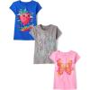 The Children’s Place Girls’ Unicorns,Butterfly Short Sleeve Graphic T-Shirts,3 Pack(Butterfly/Strawberry/Game Controllers)