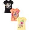 The Children’s Place Girls’ Unicorns,Butterfly Short Sleeve Graphic T-Shirts,3 Pack(Positive Vibes/Butterfly/Butterflies)