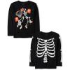 The Children’s Place Kids’ All Holidays,Birthdays Long Sleeve Graphic T-Shirts,2 Pack(Skeleton Basketball/Skeleton)
