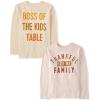 The Children’s Place Kids’ All Holidays,Birthdays Long Sleeve Graphic T-Shirts,2 Pack(Thankful Family/Boss of Kids Table)