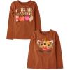 The Children’s Place Kids’ All Holidays,Birthdays Long Sleeve Graphic T-Shirts,2 Pack(Tis the Season/Unicorn Flower)