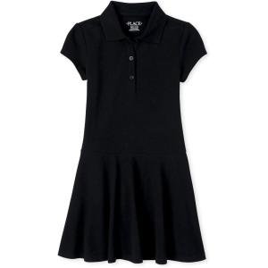 The Children’s Place Girls’ Pique Polo Dress(Onyx)