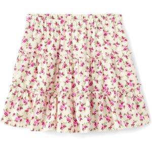 The Children’s Place Girls Pull on Everyday Skirts(White Daisy Floral)