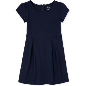The Children’s Place Girls’ Short Sleeve Ponte Dress(Tidal)
