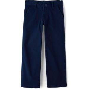 The Children’s Place Girls’ Uniform Wide Leg Chino Pants(Tidal)
