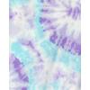 Short Sleeve Tie Front Top(Fiesta Dye)