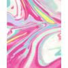 Short Sleeve Tie Front Top(Neon Berry Marble)