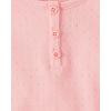 The Children’s Place Girls’ Basic Short Sleeve Knit Shirts(Fuzzy Pink)