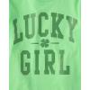 The Children’s Place Girls’ Short Sleeve Graphic T-Shirt(Lucky Girl)
