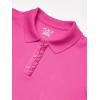 The Children’s Place Girl’s Short Sleeve Ruffle Pique Polo Shirt(Aurora Pink)