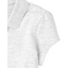 The Children’s Place Girl’s Short Sleeve Ruffle Pique Polo Shirt(Lunar)