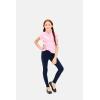 The Children’s Place Girl’s Short Sleeve Ruffle Pique Polo Shirt(Sparkle Pink)