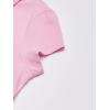 The Children’s Place Girl’s Short Sleeve Ruffle Pique Polo Shirt(Sparkle Pink)