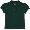 The Children’s Place Girl’s Short Sleeve Ruffle Pique Polo Shirt(Spruce Green Single)
