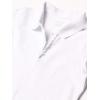 The Children’s Place Girl’s Short Sleeve Ruffle Pique Polo Shirt(White)