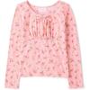 The Children’s Place Girls’ Everyday Casual Long Sleeve Knit Shirts(Pink Carmine)