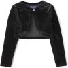 The Children’s Place Girls’ Long Sleeve Shrug Cardigan(Black Velour)