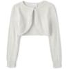The Children’s Place Girls’ Long Sleeve Shrug Cardigan(Metallic White)