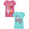 The Children’s Place Girls’ School Days Short Sleeve Graphic T-Shirts,multipacks(Love/First Grade)