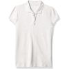 The Children’s Place Girl’s Short Sleeve Ruffle Pique Polo Shirt(Lunar)