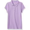 The Children’s Place Girl’s Short Sleeve Ruffle Pique Polo Shirt(Purple Prose)