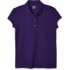 The Children’s Place Girl’s Short Sleeve Ruffle Pique Polo Shirt(Regal Violet)