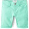 The Children’s Place Girls’ Solid Skimmer Shorts(Mint)