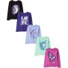 The Children’s Place Girls’ Unicorns,Sports,Butterflies Long Sleeve Graphic T-Shirts,5 Pack(Animals)