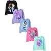 The Children’s Place Girls’ Unicorns,Sports,Butterflies Long Sleeve Graphic T-Shirts,5 Pack(Love Animals)